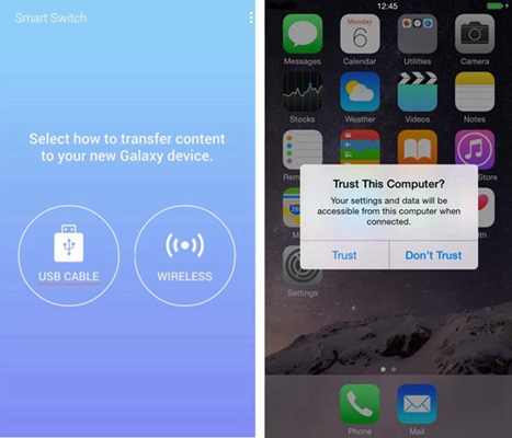 Transfer Pictures, Videos and Music from iPhone to Galaxy