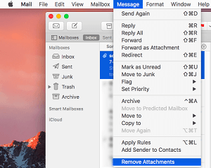 כיצד להסיר קבצים מצורפים לדואר מאפליקציית הדואר של Mac